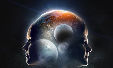 Bu büyük dünya keşfetmek. Karışık teknik