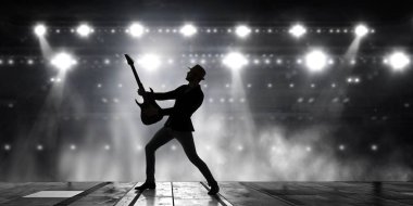 Gitar rock adam. Karışık teknik