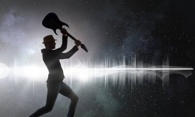 Gitar rock adam. Karışık teknik