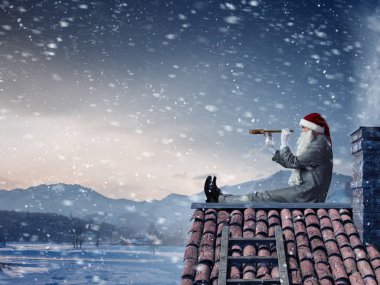 Noel Baba şapkası'iş adamıdır. Karışık teknik