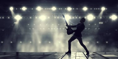 Gitar rock adam. Karışık teknik