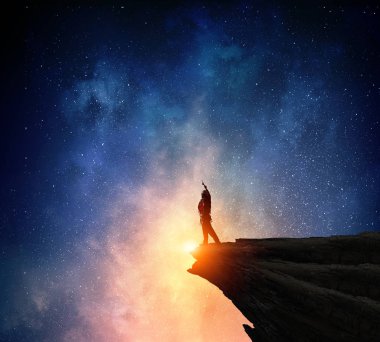 Üst ulaşan. Karışık teknik