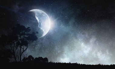 Tatlı gece rüya. Karışık teknik