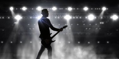 Gitar rock adam. Karışık teknik