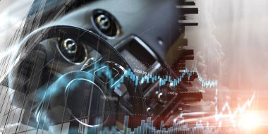 Zarif araba kapatma. Karışık teknik