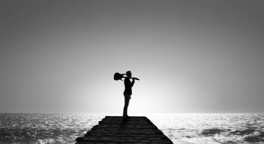 Gitar rock adam. Karışık teknik