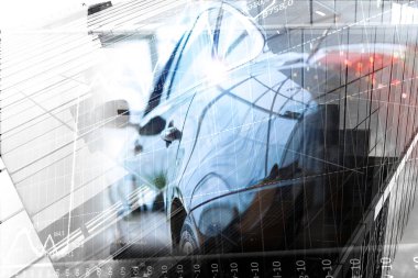 Zarif araba kapatma. Karışık teknik