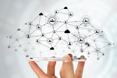 Onun cep telefonu ile ağ