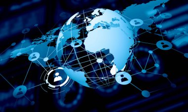 Modern bağlantı teknolojileri arka plan