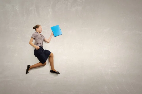 She is young business lady — Stock Photo, Image