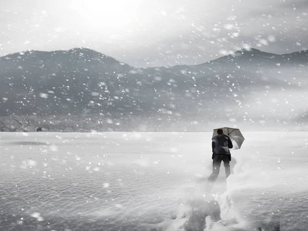 Niente lo fermera '. Mezzi misti — Foto Stock