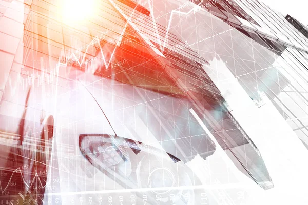 Zarif araba kapatma. Karışık teknik