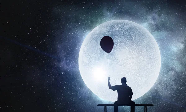 Bu dünyada yalnız hissediyorum. Karışık teknik