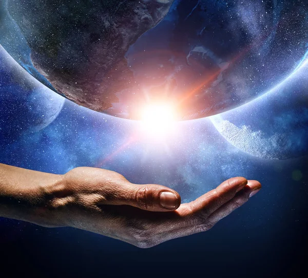 With care to our planet — Stock Photo, Image