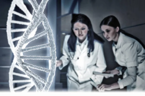 Chemistry specialists working in laboratory — Stock Photo, Image