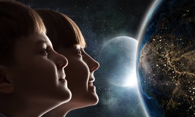 Bu büyük dünya keşfetmek. Karışık teknik