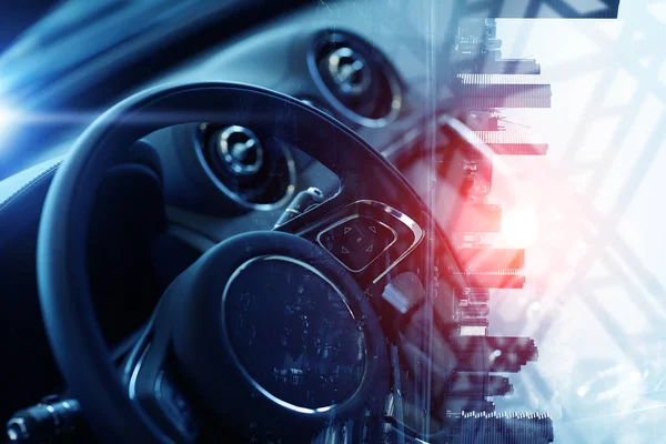 Zarif araba kapatma. Karışık teknik