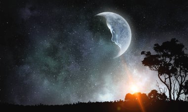 Tatlı gece rüya. Karışık teknik