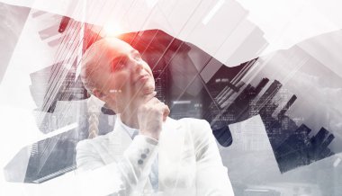 dalgın iş kadını