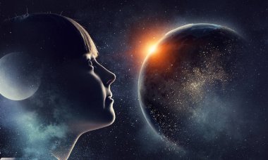 Bu büyük dünya keşfetmek. Karışık teknik