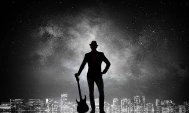 Gitar rock adam. Karışık teknik