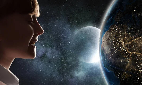 Bu büyük dünya keşfetmek. Karışık teknik