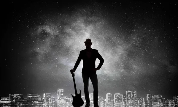 Gitar rock adam. Karışık teknik