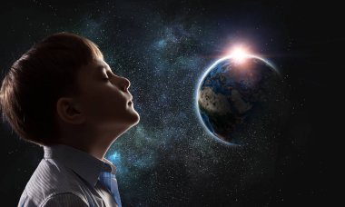 Bu büyük dünya keşfetmek. Karışık teknik