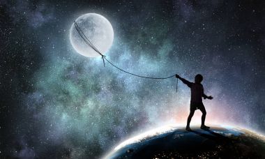 Çocukça tatlı rüyalar. Karışık teknik