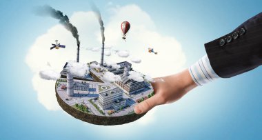 Onun yeni geliştirme projesi. Karışık teknik