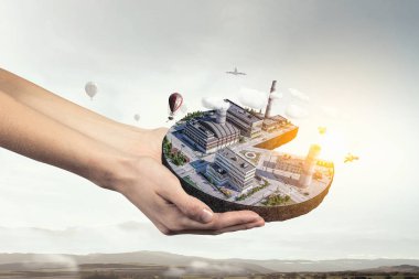 Onun yeni geliştirme projesi. Karışık teknik