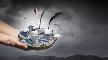 Onun yeni geliştirme projesi. Karışık teknik