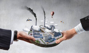 Onun yeni geliştirme projesi. Karışık teknik