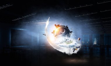 El tüm dünyada. Karışık teknik