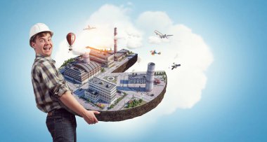 Onun yeni geliştirme projesi. Karışık teknik