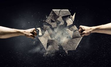 Geri dönüşüm sorunu. Karışık teknik