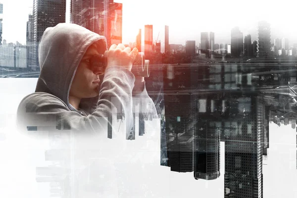 Adam hoody. Karışık teknik