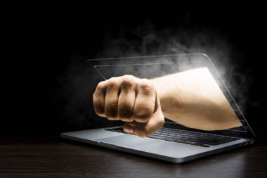 Internet güvenlik anlayışı. Karışık teknik