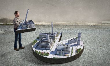 Onun yeni geliştirme projesi. Karışık teknik