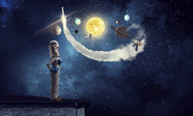 Uzay inceleyeceksiniz. Karışık teknik