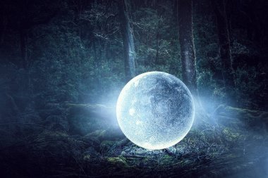 Dolunay var. Karışık teknik