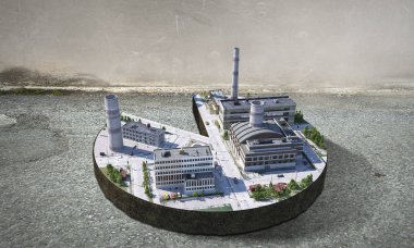 Onun yeni geliştirme projesi. Karışık teknik