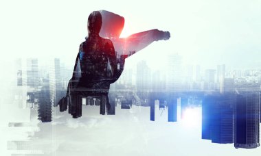 Başarı için kavga ediyordur. Karışık teknik