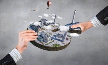 Onun yeni geliştirme projesi. Karışık teknik