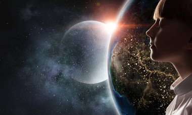 Bu büyük dünya keşfetmek. Karışık teknik