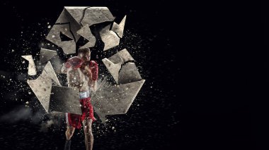 Bu meydan kadar güçlü. Karışık teknik