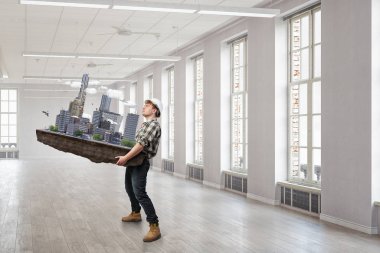 Mimar sunmak onun projesi