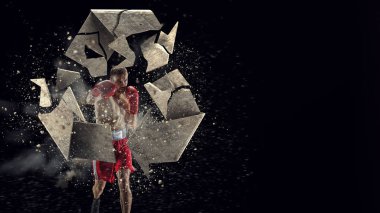 Bu meydan kadar güçlü. Karışık teknik