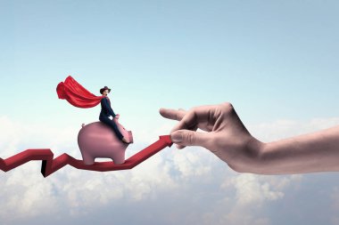 Bu duyguyu başarı ve zenginlik. Karışık teknik