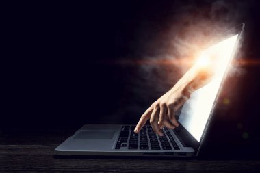 Internet güvenlik anlayışı. Karışık teknik